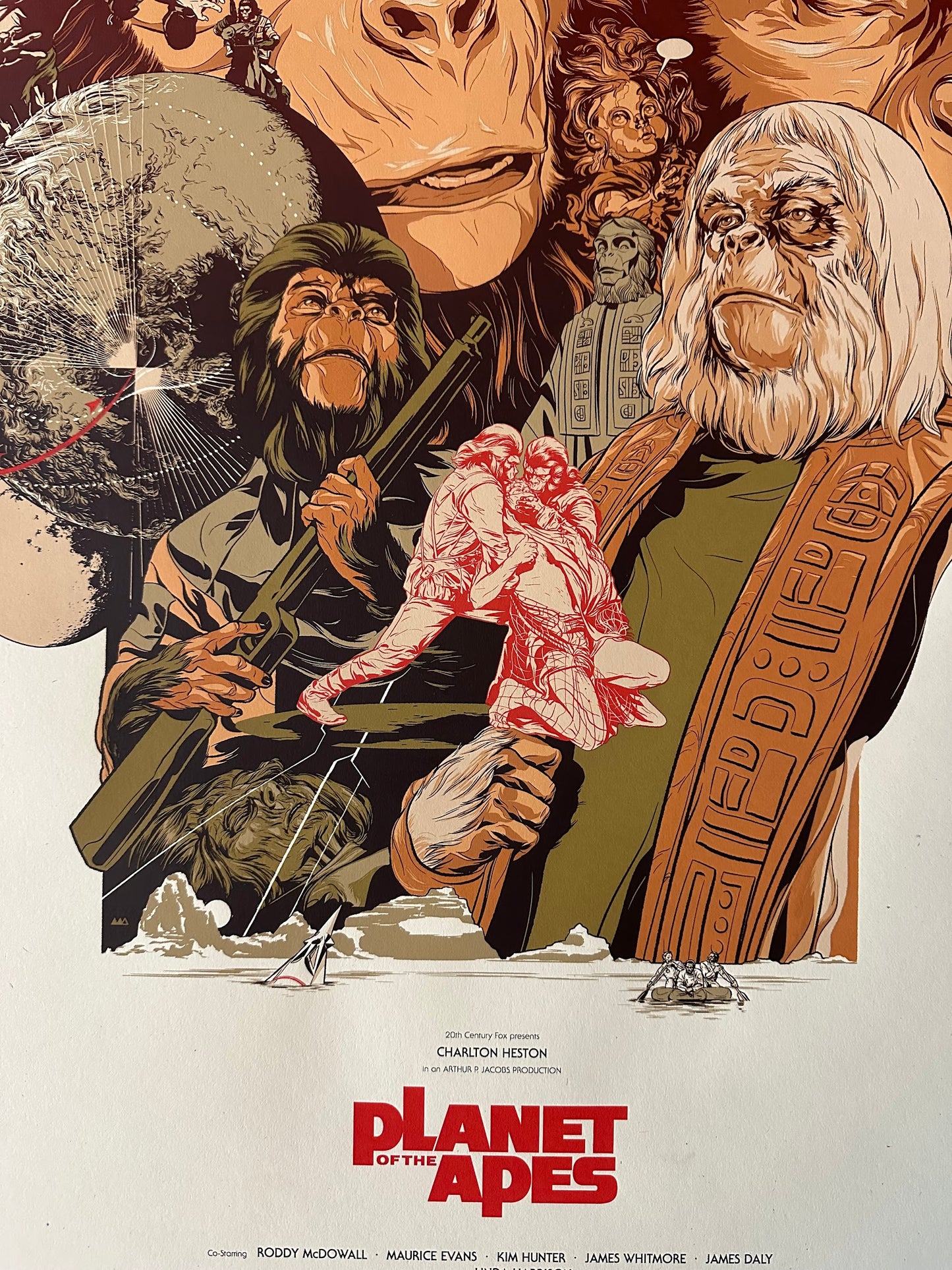Martin Ansin - Planet of the Apes (Edge Wear Previously Framed) 24x36 movie poster - detail image 5