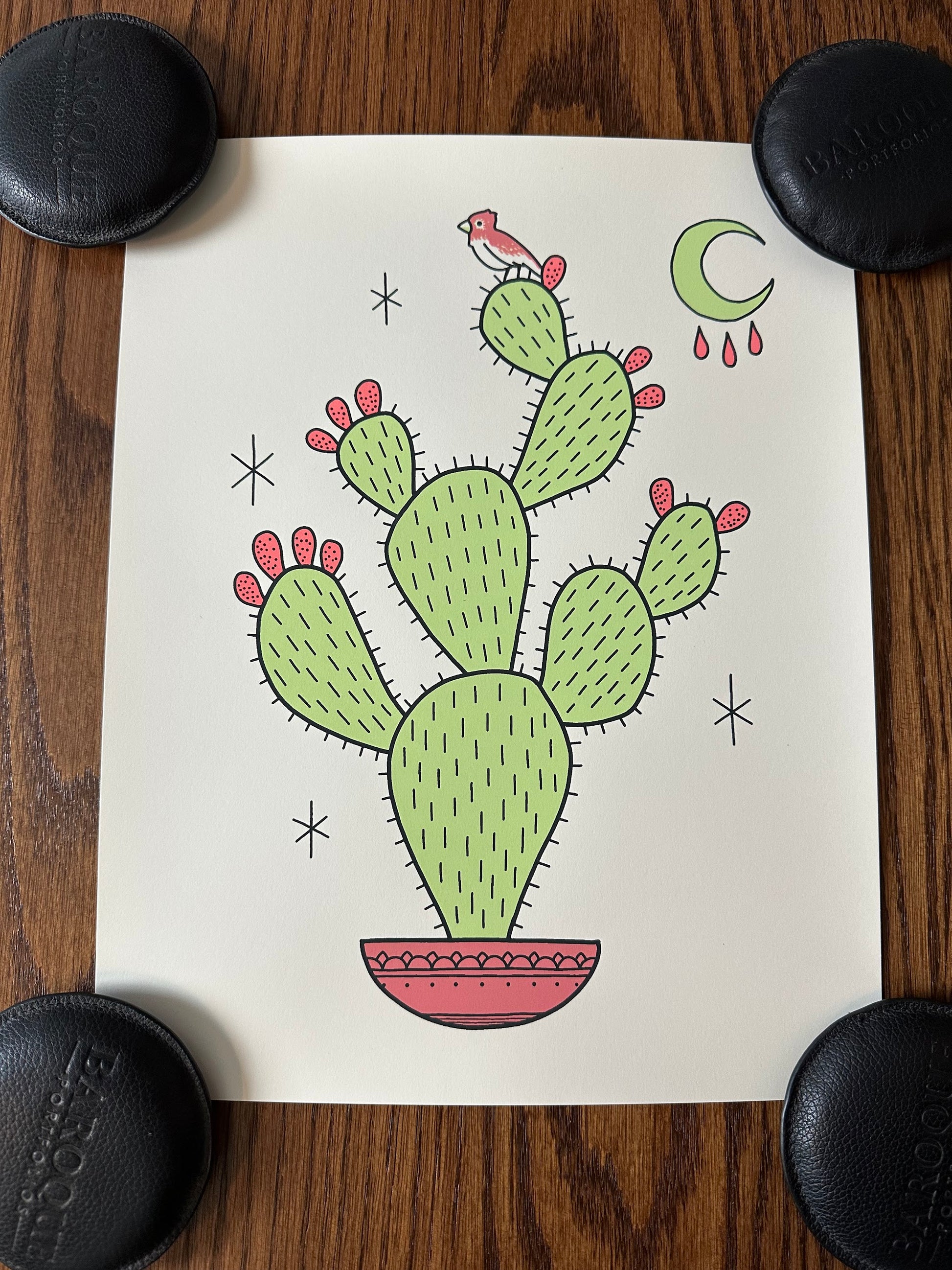 Nakatomic Inc - Cactus Art Print 11x14 art print