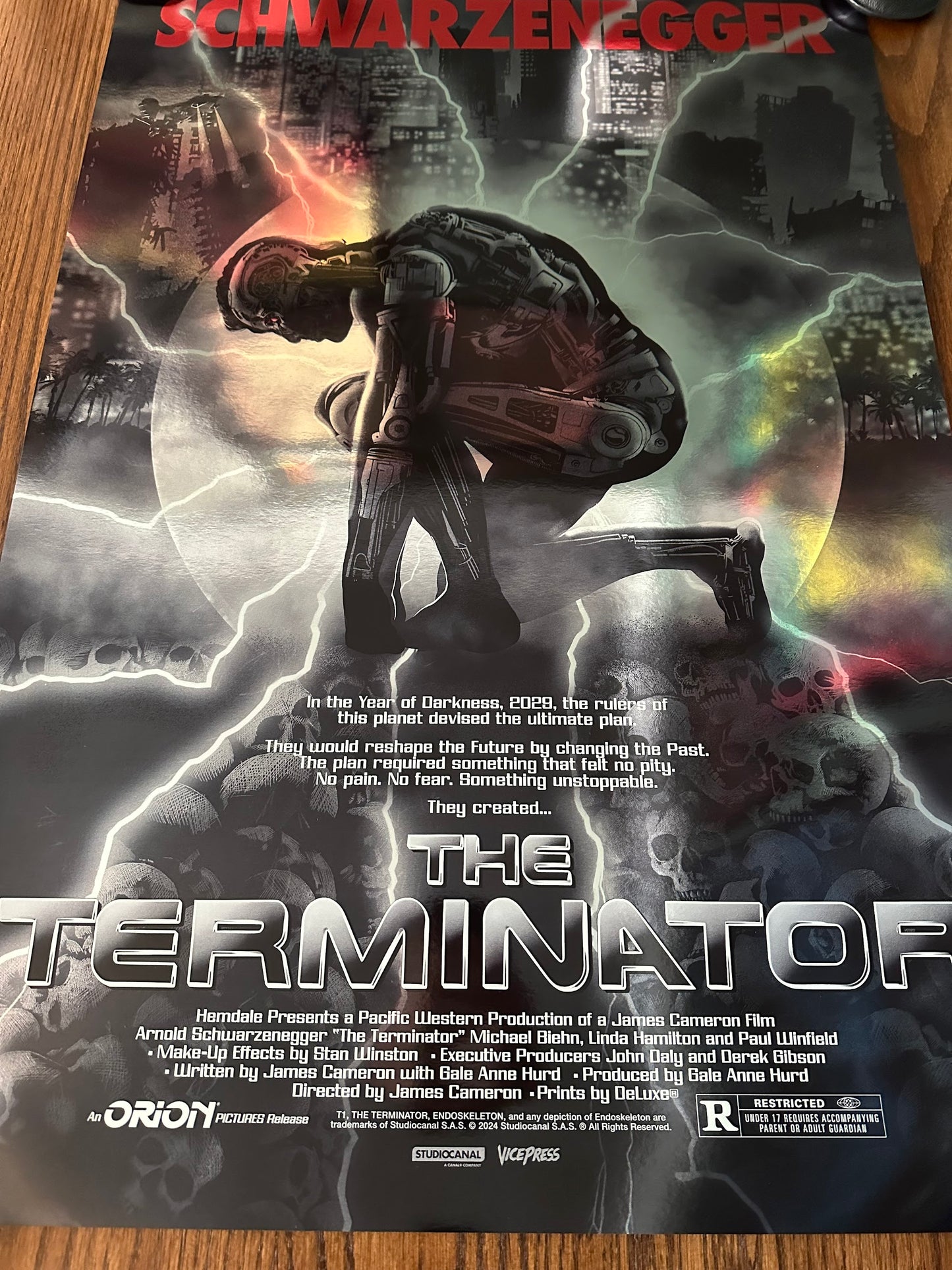 Raid71 - The Terminator Foil Variant 24x36 movie poster - detail image 4