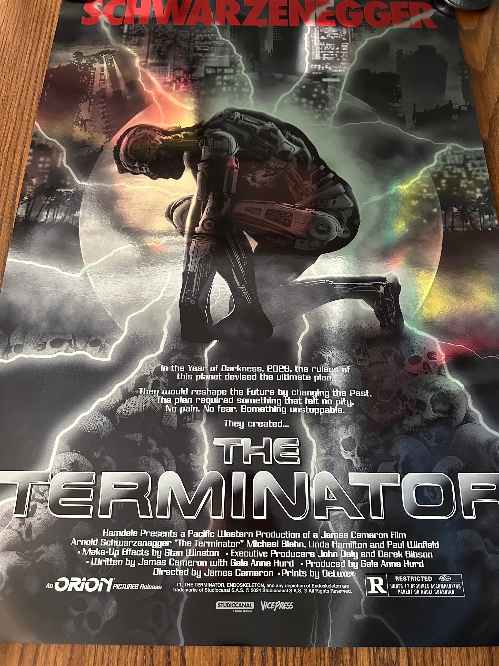Raid71 - The Terminator Foil Variant 24x36 movie poster - detail image 4