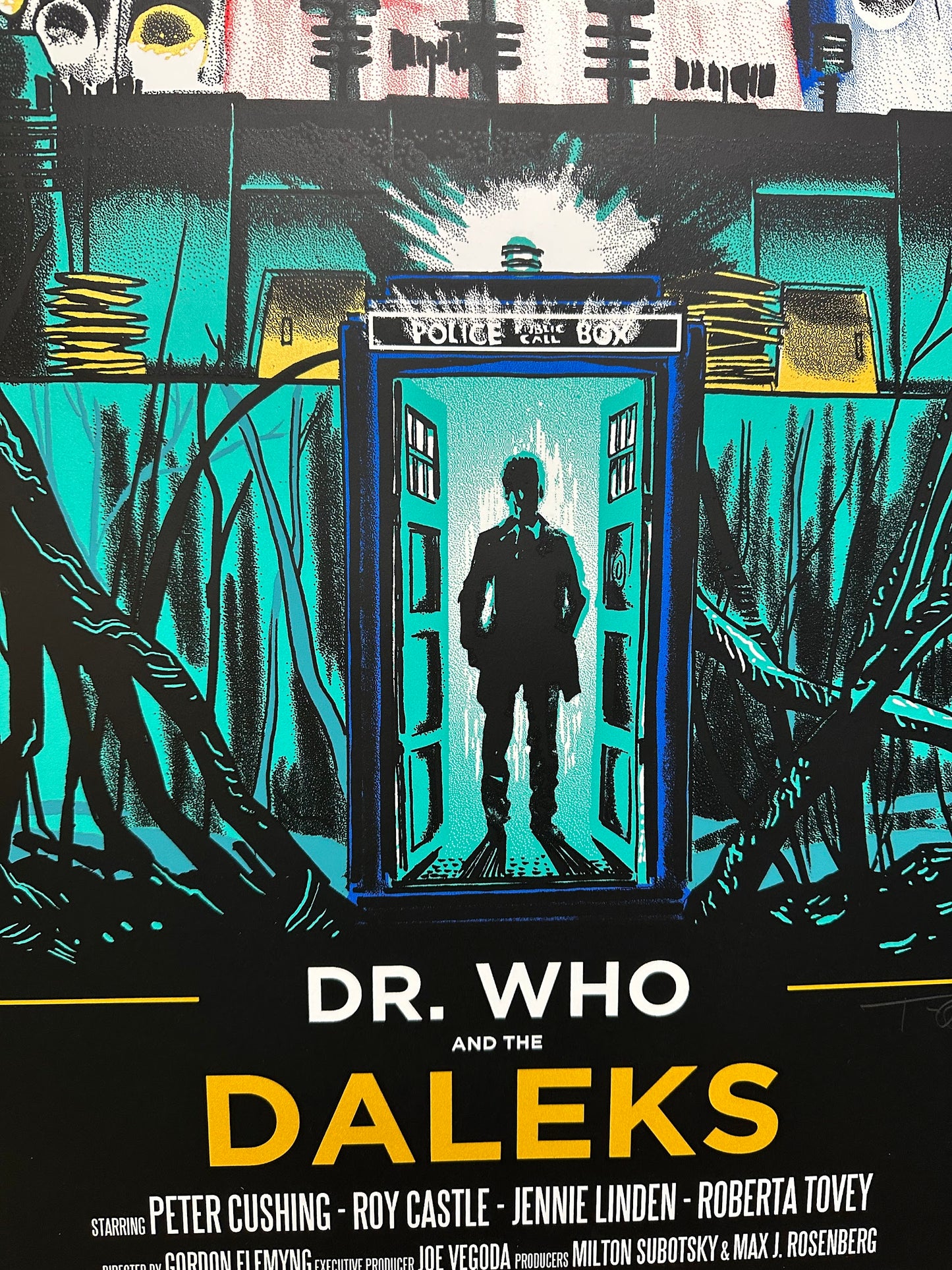 Tim Doyle - Dr. Who and the Daleks 20x36 movie poster - detail image 3