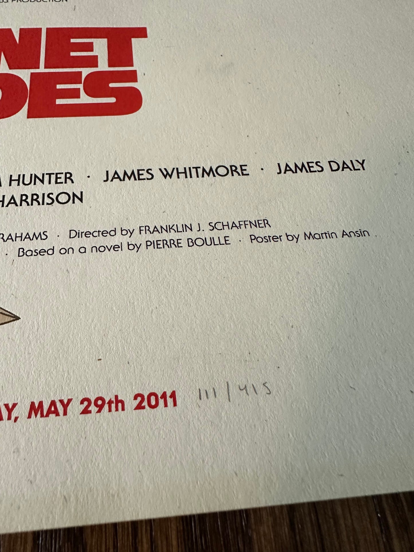 Martin Ansin - Planet of the Apes (Edge Wear Previously Framed) 24x36 movie poster - detail image 8