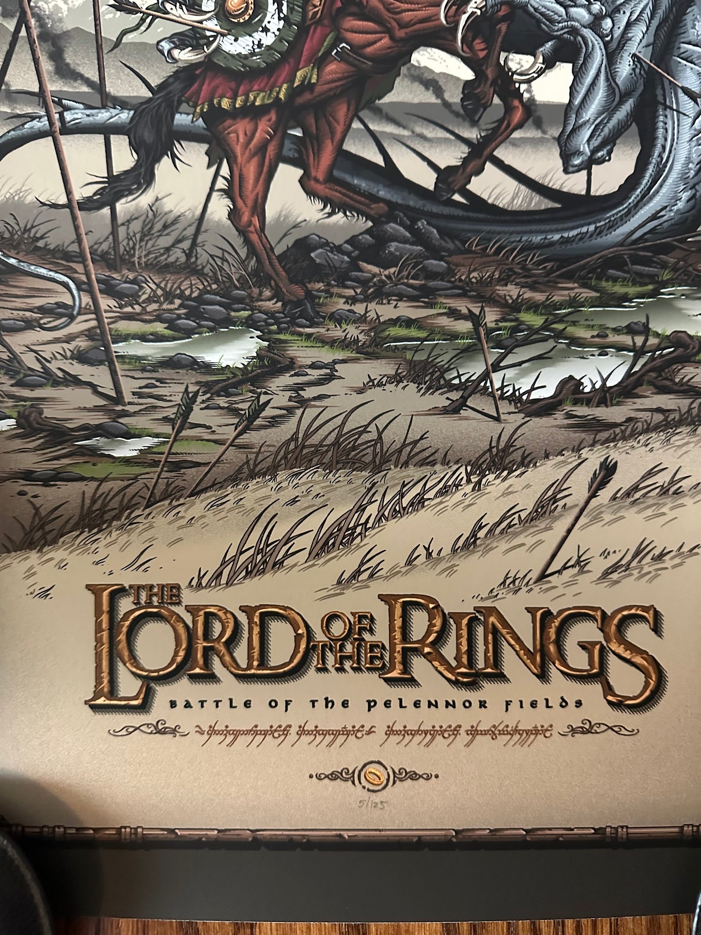 Brad Dunlop - LOTR Battle of the Pelennor Fields 12x24 movie poster - detail image 4