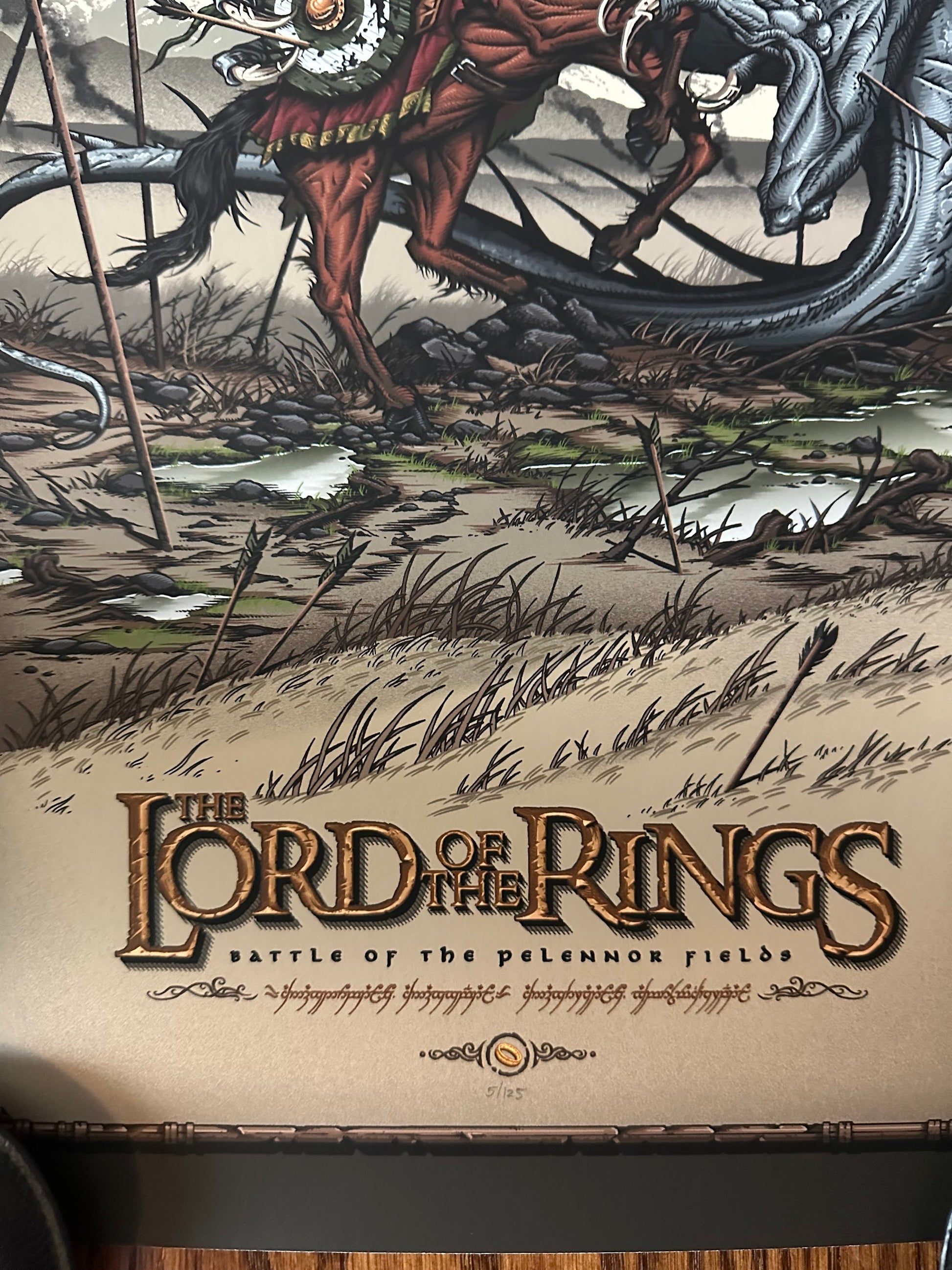 Brad Dunlop - LOTR Battle of the Pelennor Fields 12x24 movie poster - detail image 4