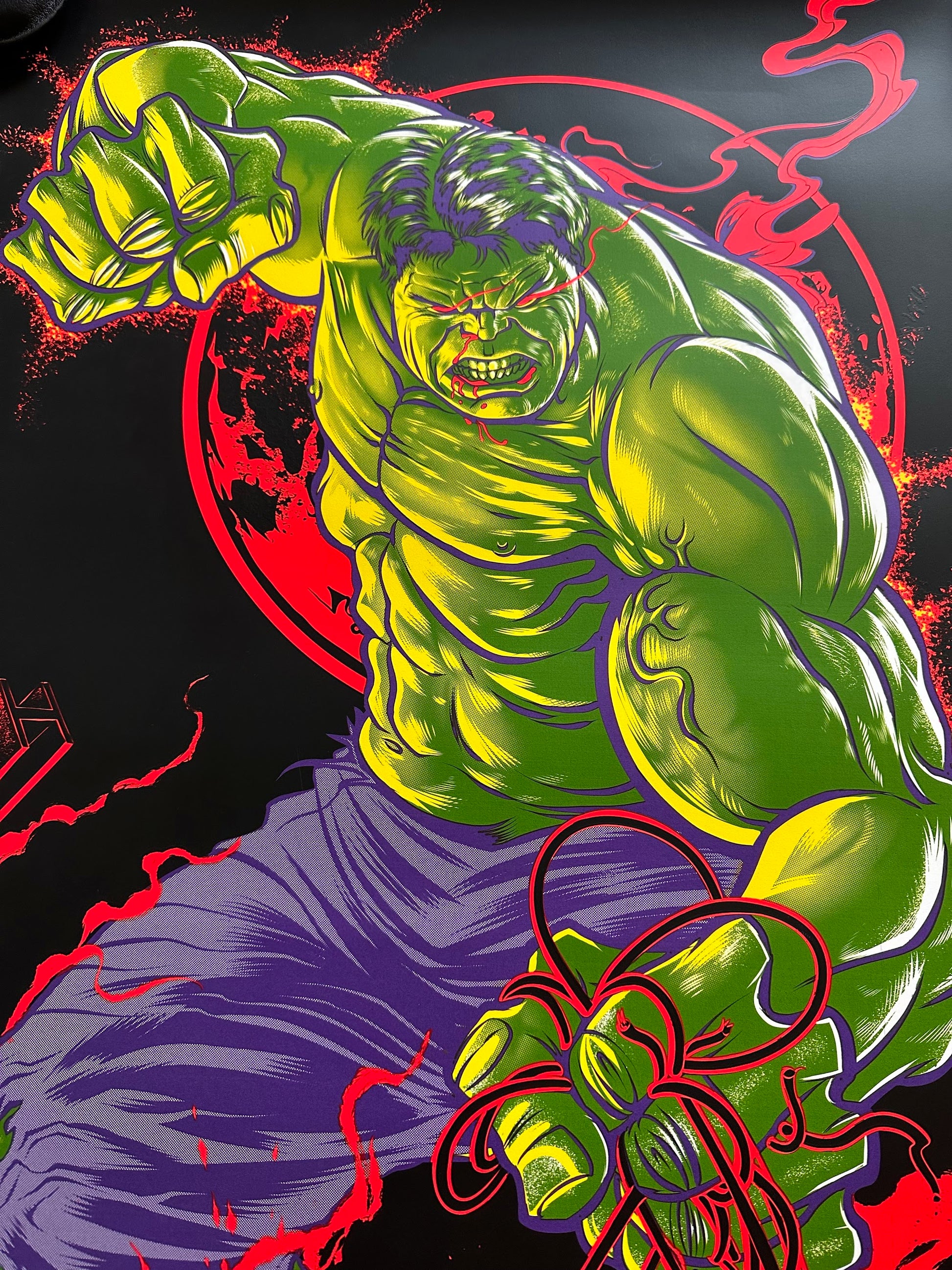 Zombie Yeti - Avengers Hulk 24x36 movie poster - detail image 6