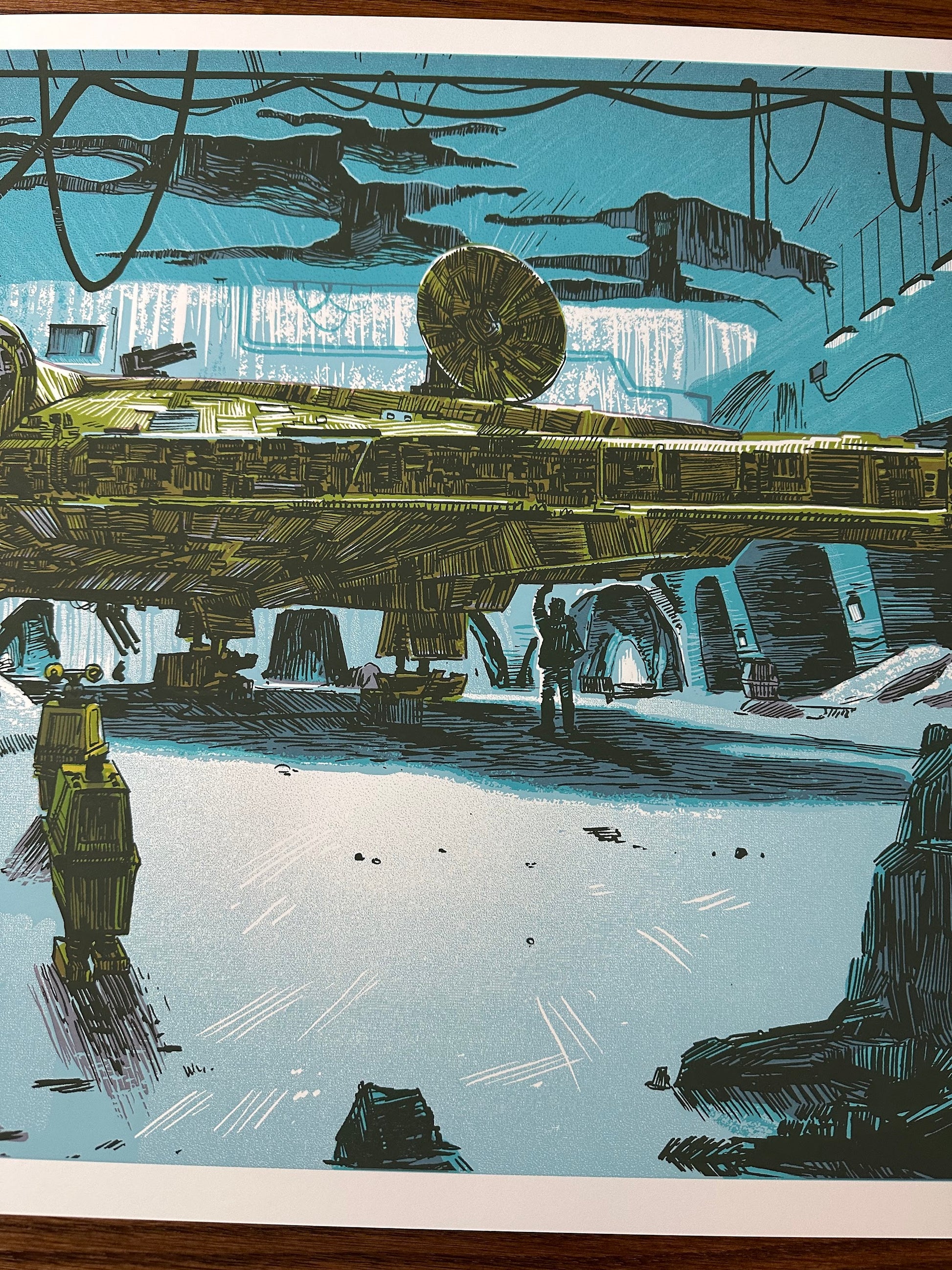 Tim Doyle - Star Wars Millennium Falcon 30x20 movie poster - detail image 3