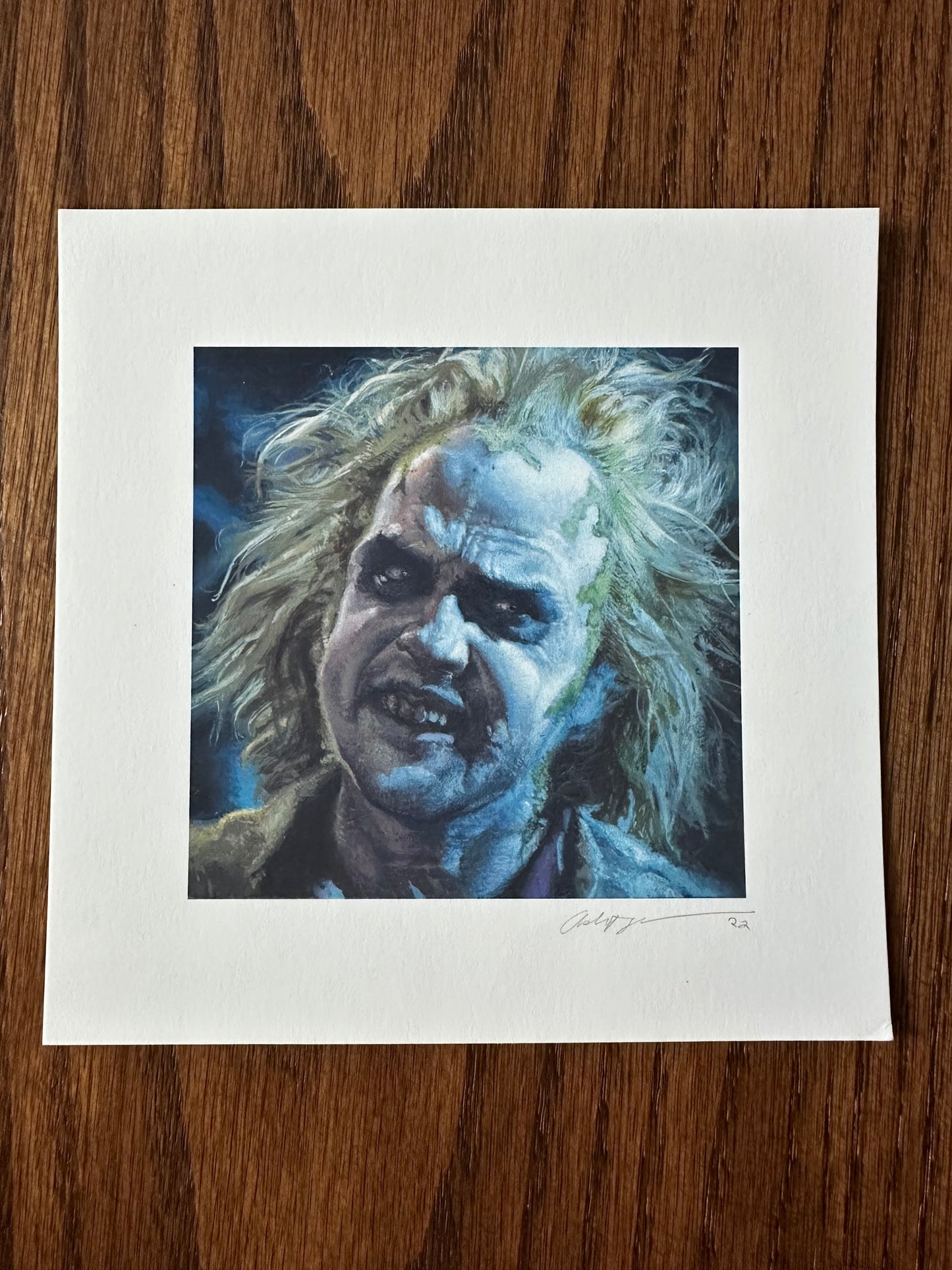 Ashton Gallagher - Beetlejuice Portrait 6x6 art print