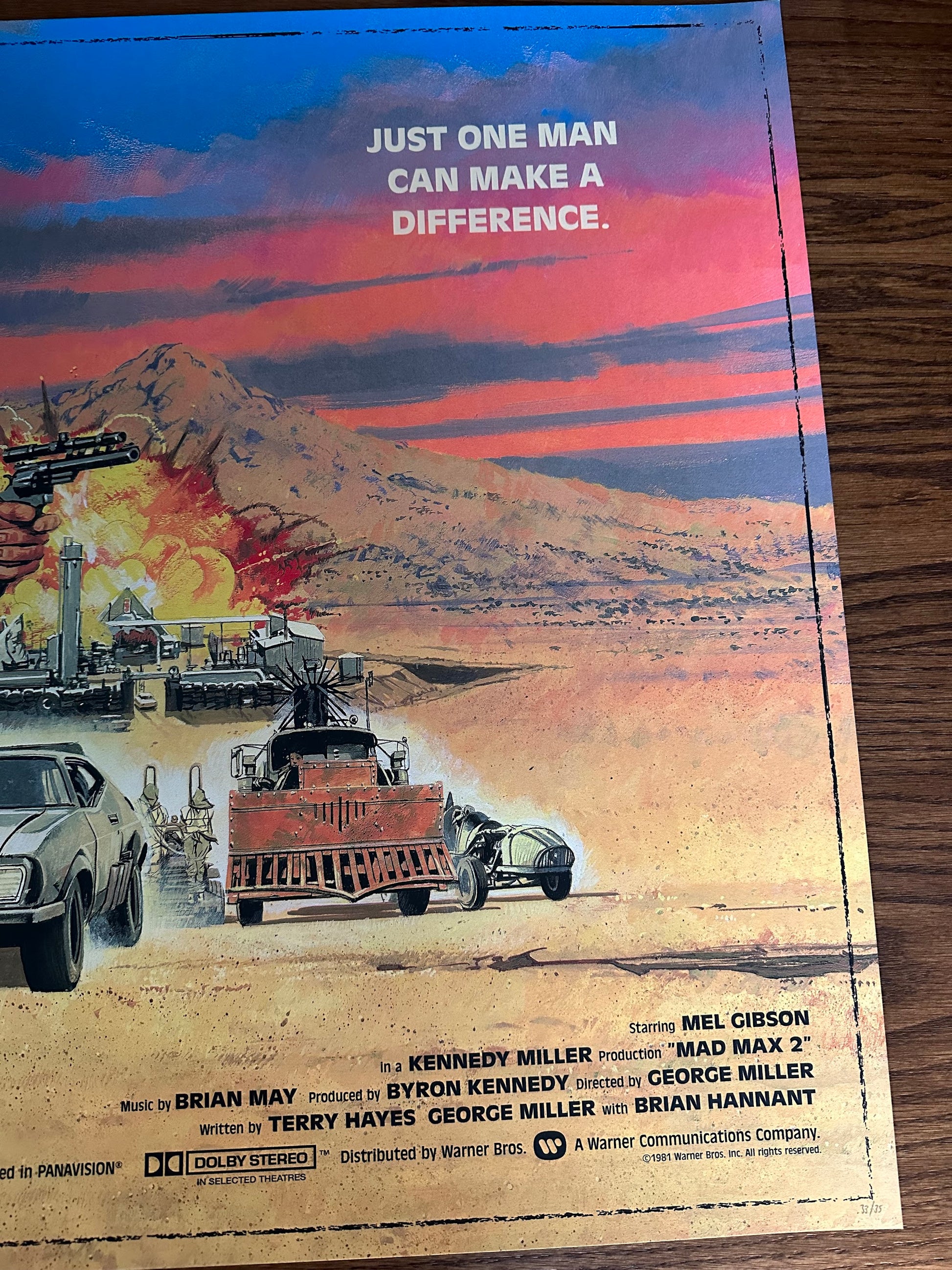 Paul Mann - Mad Max 2 Variant 36x24 movie poster - detail image 4