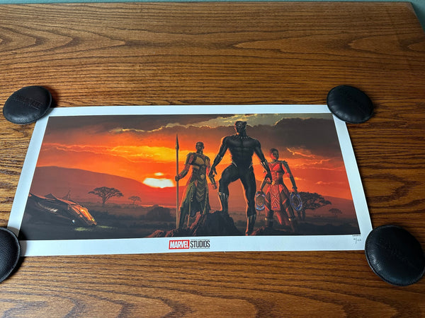 Ryan Meinerding - Marvel Black Panther Wakanda King - 24x11.5 - Limited Edition Poster