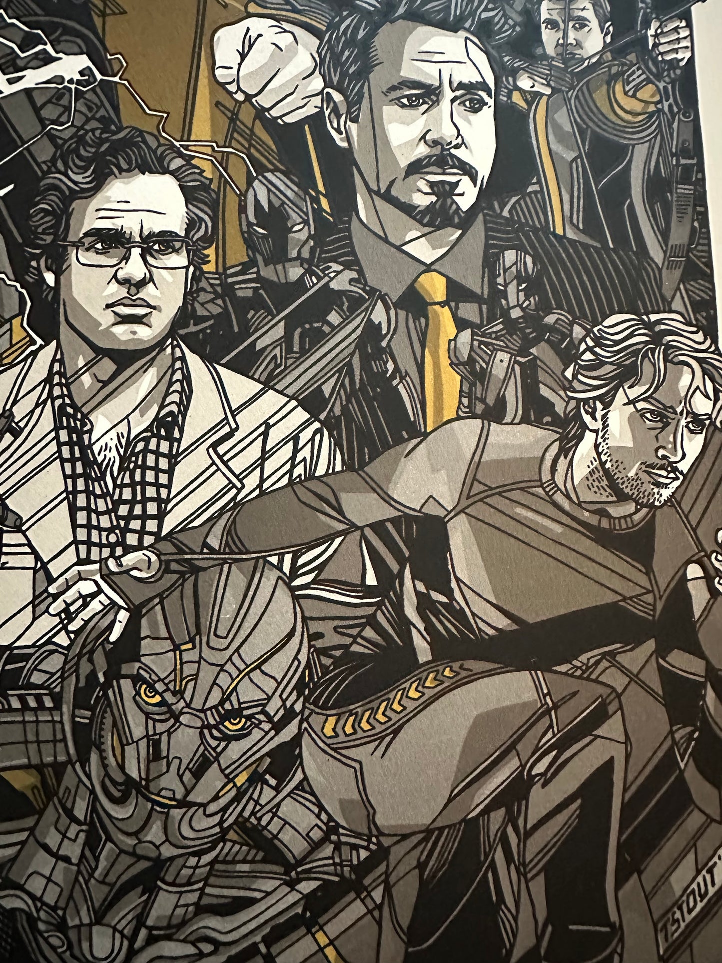 Tyler Stout - Avengers Age of Ultron Gold Variant 24x36 movie poster - detail image 7
