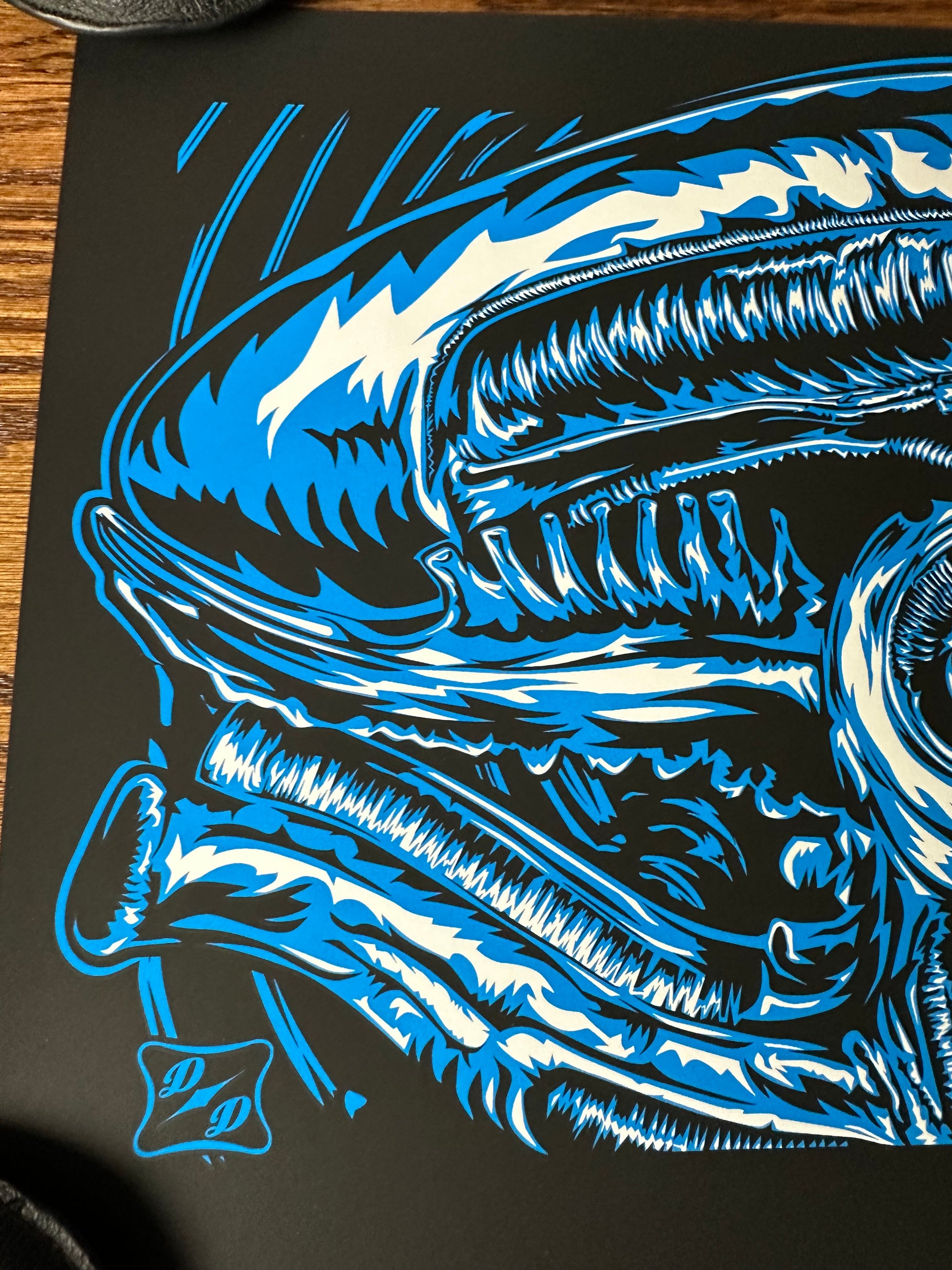 Duke Duel - Alien Xenomorph 17x11 art print - detail image 2