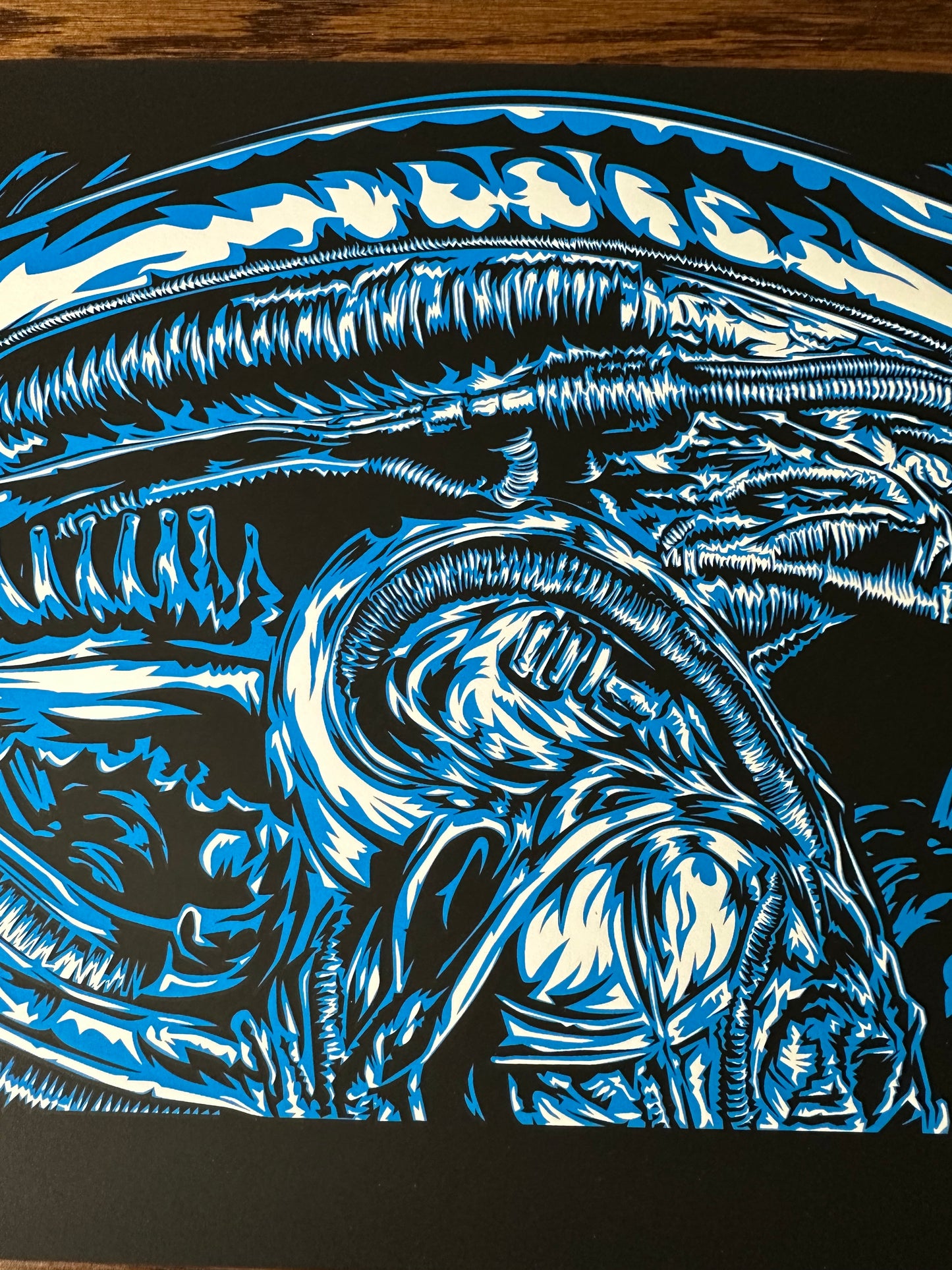 Duke Duel - Alien Xenomorph 17x11 art print - detail image 3